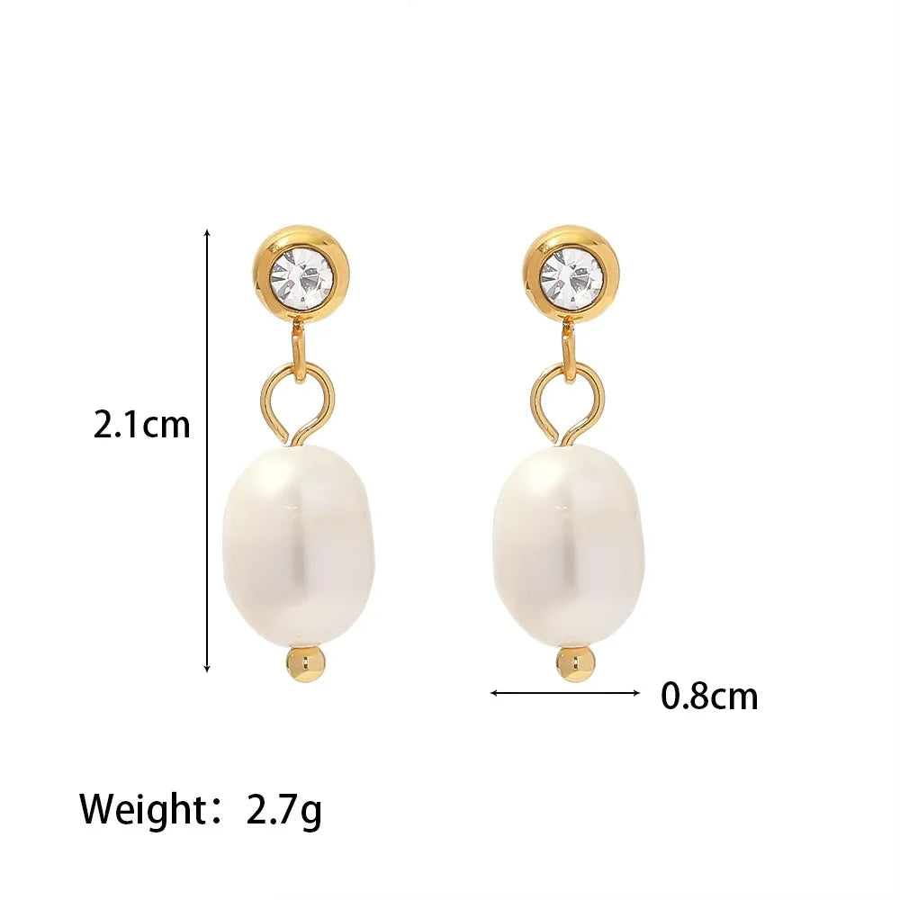 Dewdrop Pearl Studs